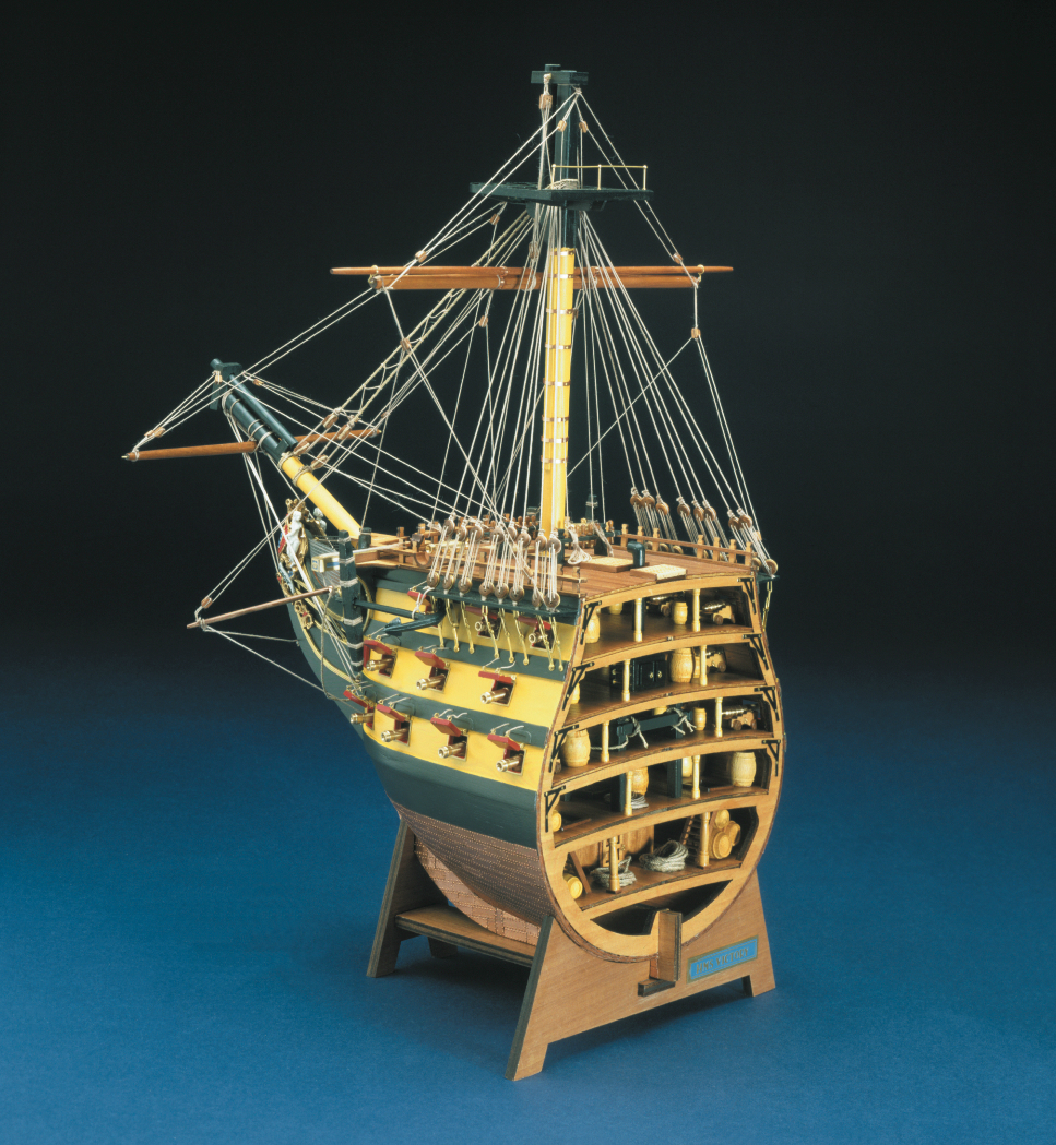 wood model ship boat kit HMS Victory bow section